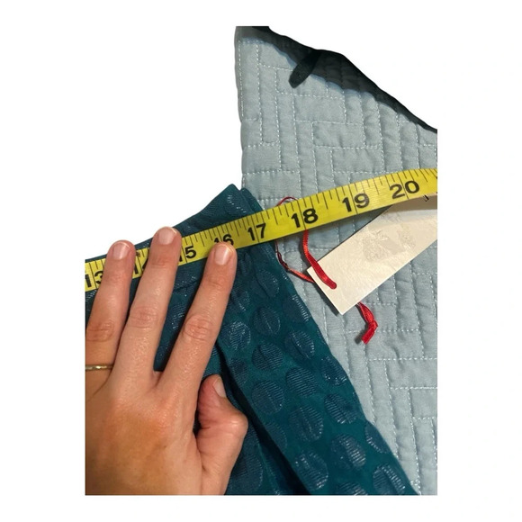 Elle Lady in Lace Teal Green Full Skirt with Pleats and Polka Dots Size 14 NWT - Picture 6 of 7